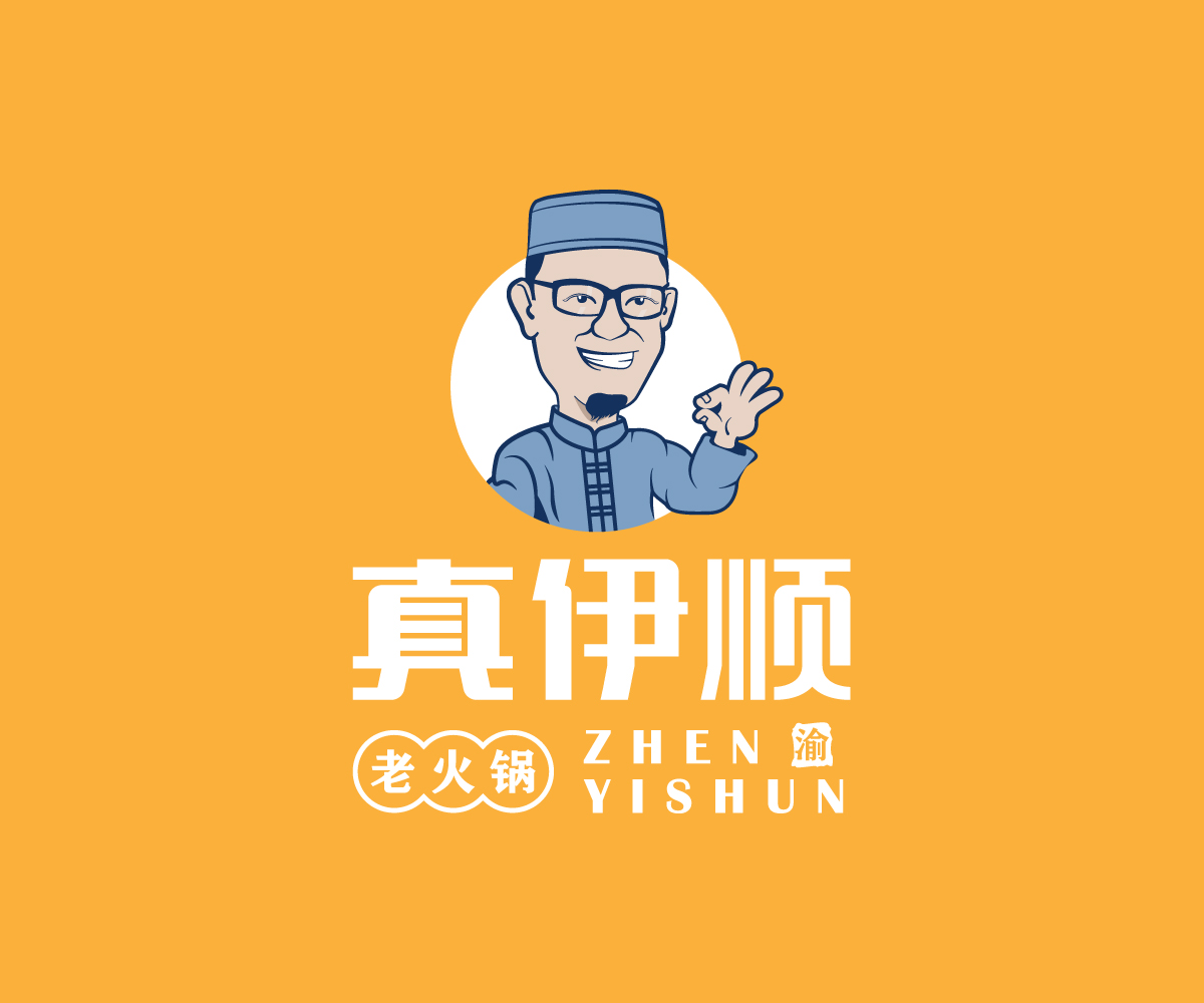 真伊顺卡通logo设计提案